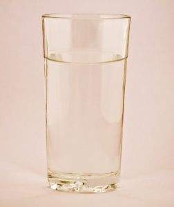 Water at a nursing table
